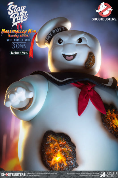 Stay Puft Marshmallow Man Ghostbusters Vinyl Figure Burning Edition Deluxe