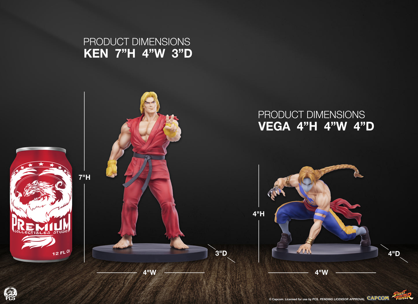 Ken and Vega Street Fighter Street Jam 1/10 Scale Statue Pre-order