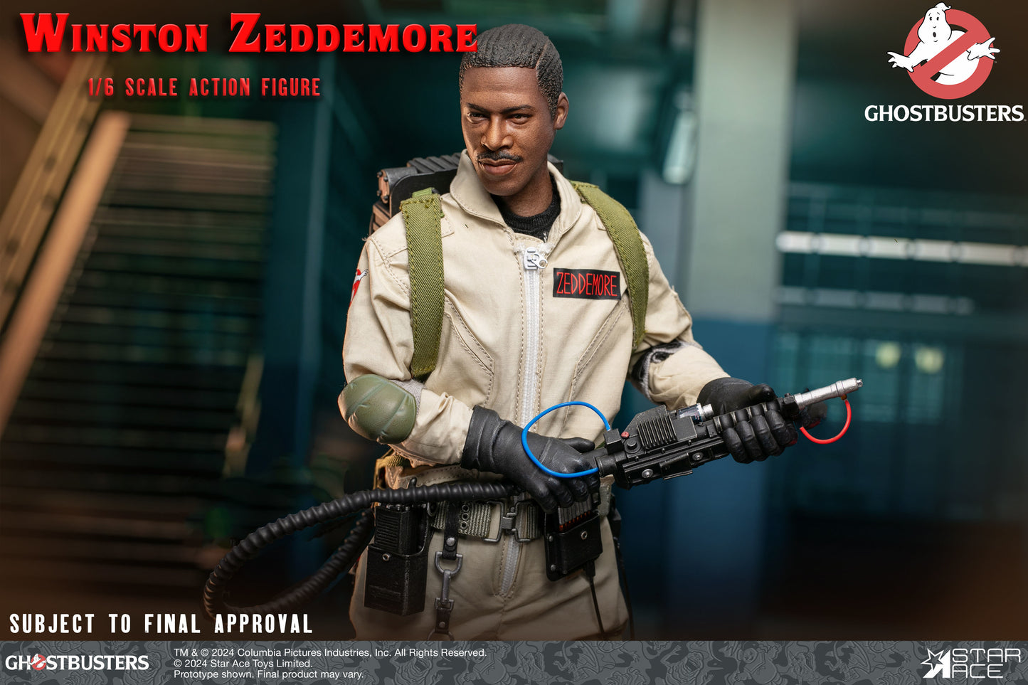 Winston Zeddmore Ghostbusters 1/6 Scale Action Figure Pre-order