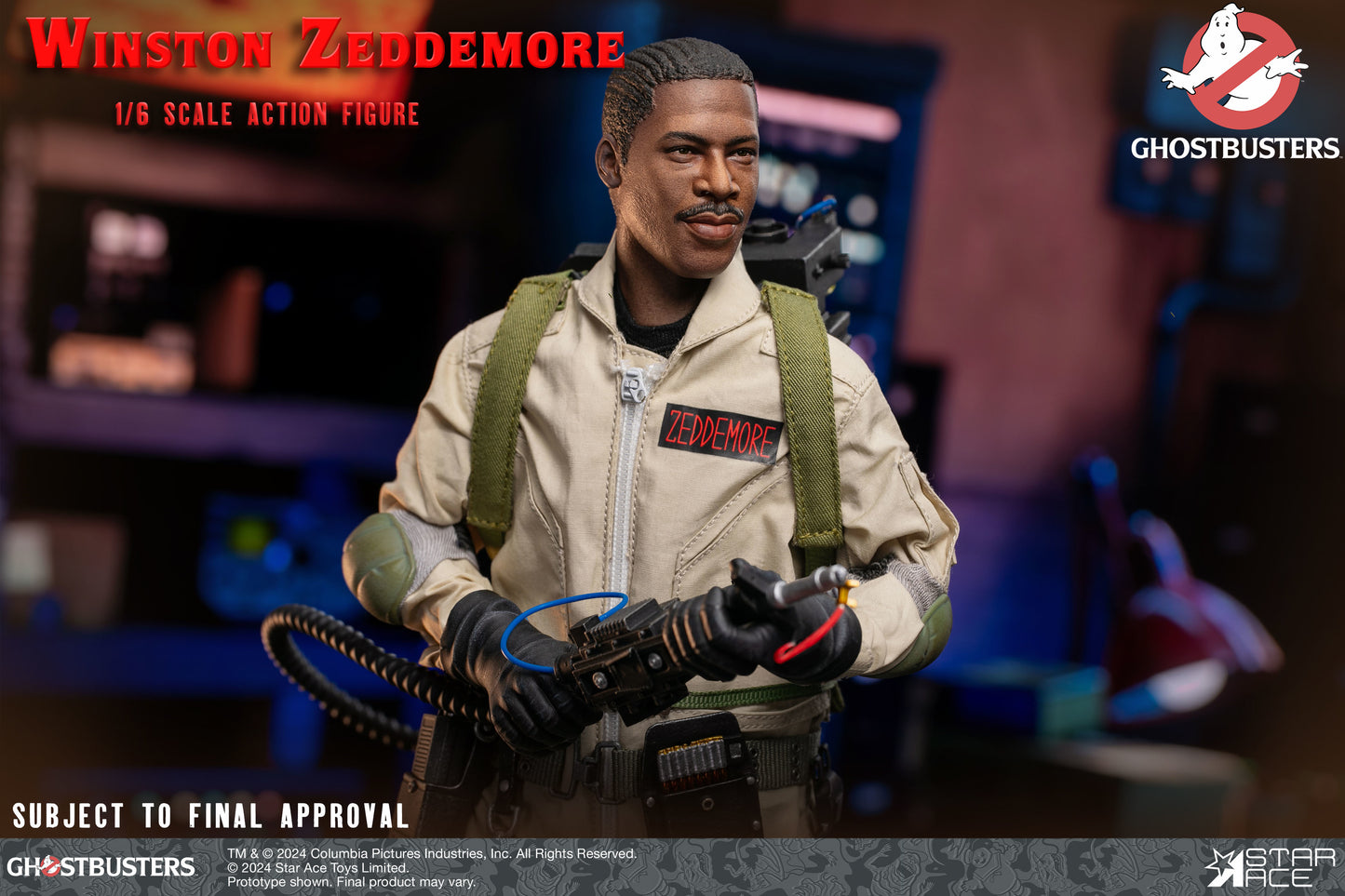 Winston Zeddmore Ghostbusters 1/6 Scale Action Figure Pre-order