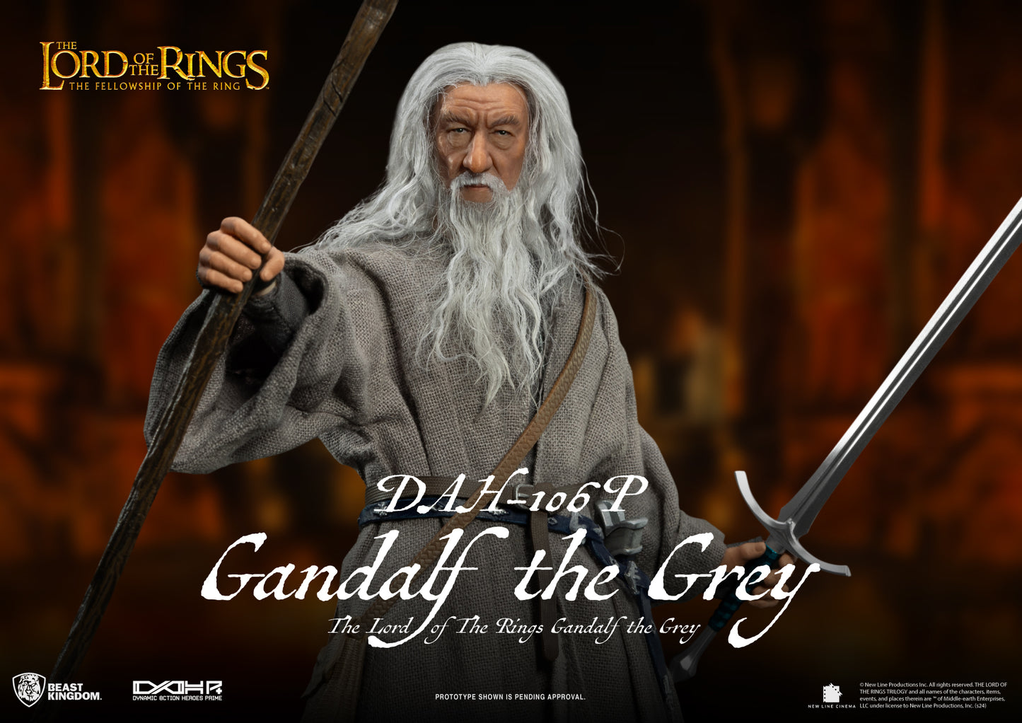 Gandalf the Grey LOTR Dynamic 8-action Action Figure Pre-order