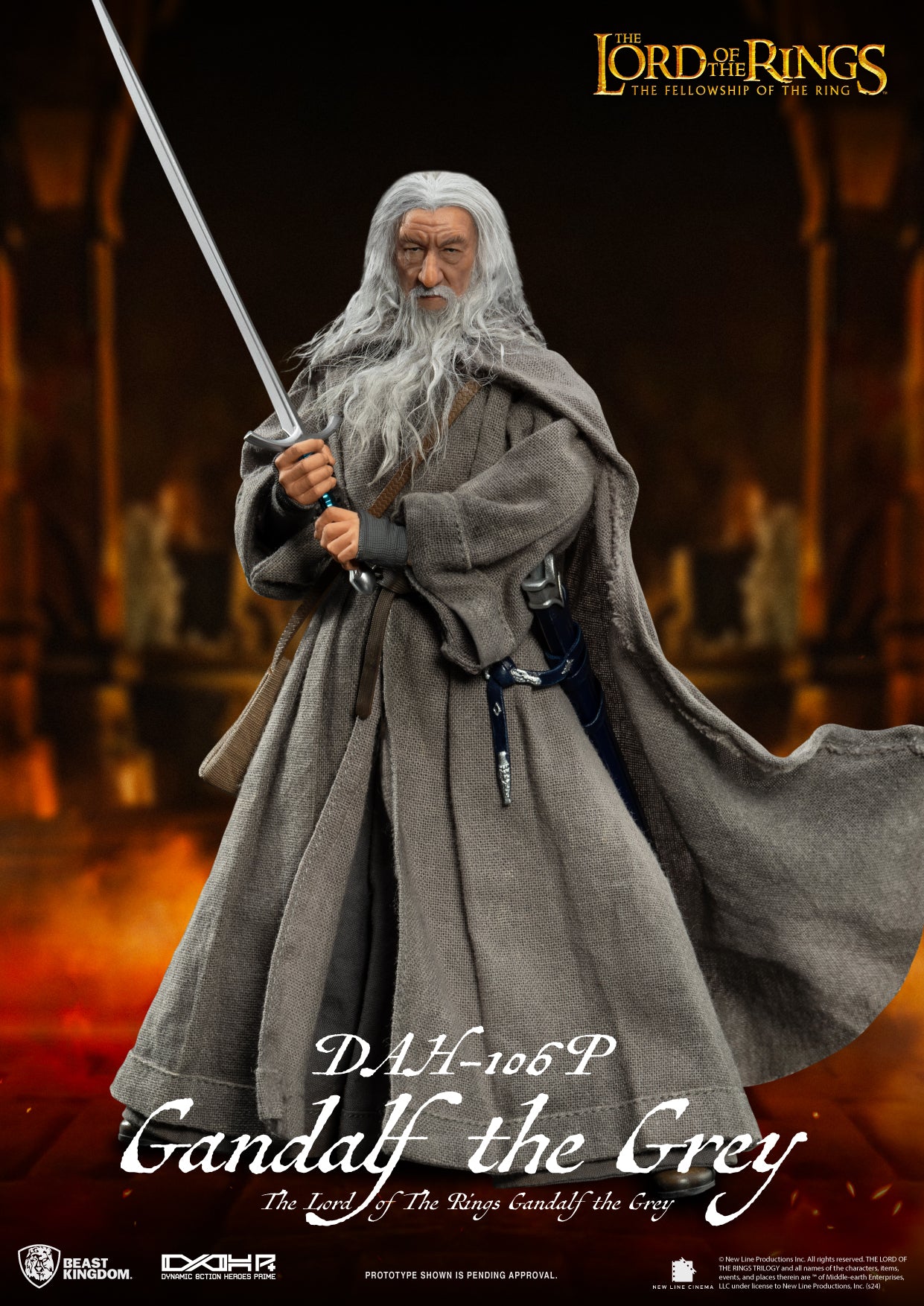 Gandalf the Grey LOTR Dynamic 8-action Action Figure Pre-order