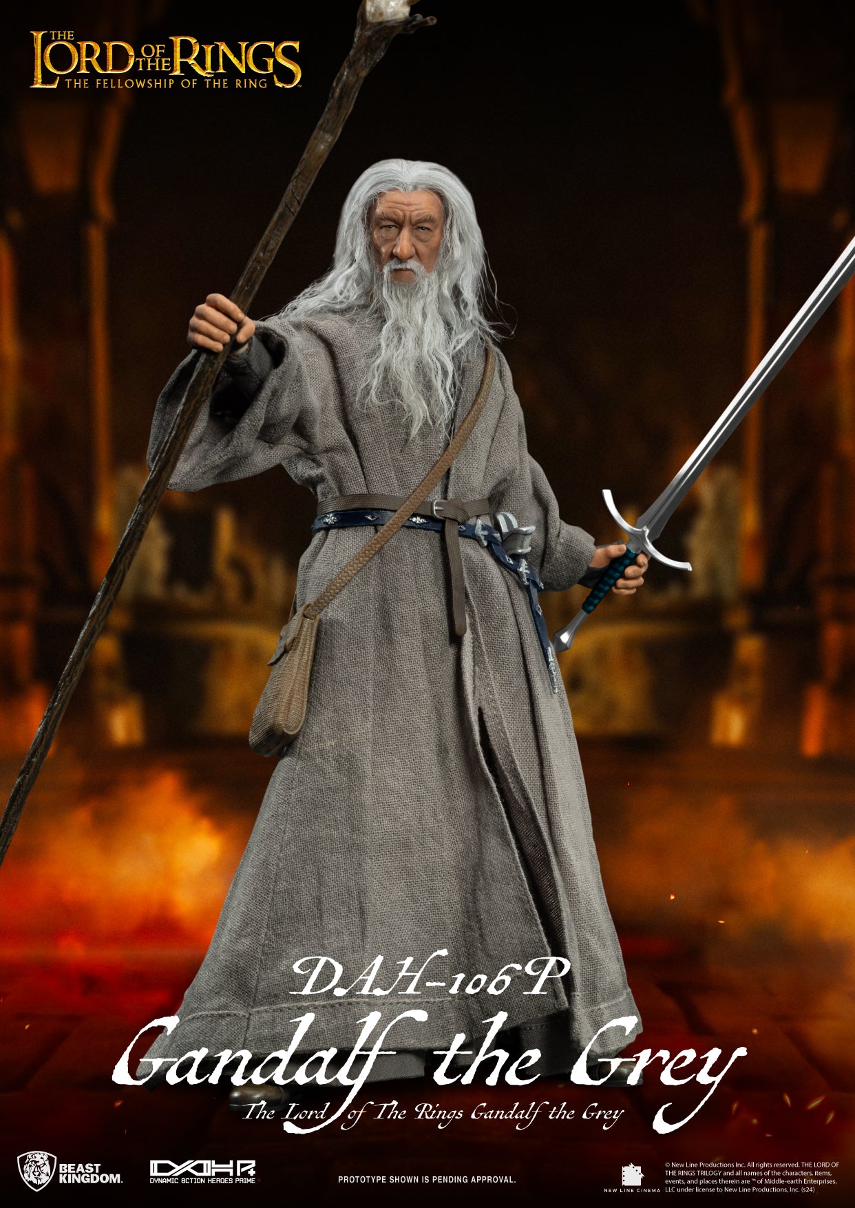 Gandalf the Grey LOTR Dynamic 8-action Action Figure Pre-order