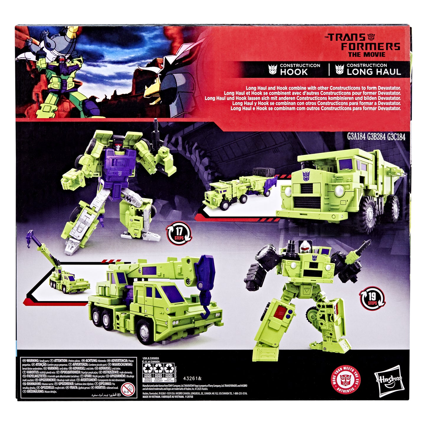 Hook and Longhaul 2 Pack Devastator Transformers Studios Series Action Figure Pre-order