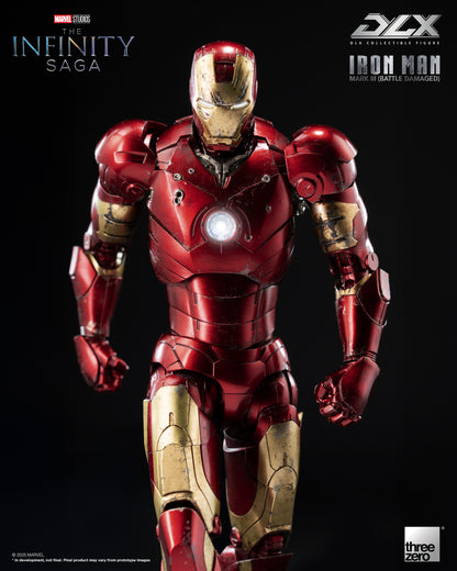Iron Man Mark 3 Battle Damage Infinity Saga DLX Action Figure Pre-order