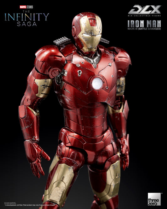Iron Man Mark 3 Battle Damage Infinity Saga DLX Action Figure Pre-order
