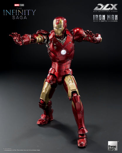 Iron Man Mark 3 Battle Damage Infinity Saga DLX Action Figure Pre-order