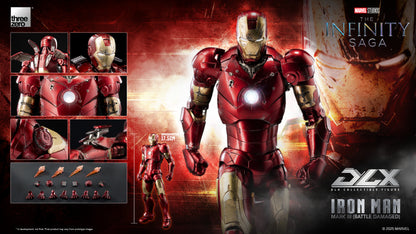Iron Man Mark 3 Battle Damage Infinity Saga DLX Action Figure Pre-order