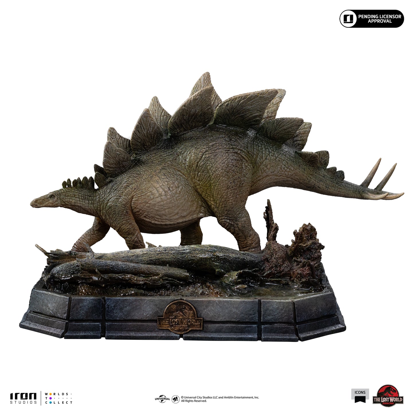 Stegosaurus The Lost World Jurassic Park Icons Non-scale Statue Pre-order