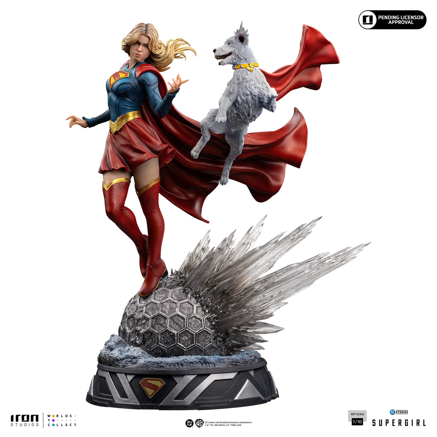 Supergirl & Krypto Supergirl Movie 1/10 Scale Statue Pre-order
