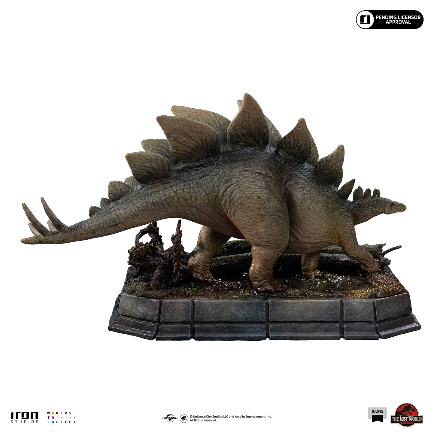 Stegosaurus The Lost World Jurassic Park Icons Non-scale Statue Pre-order