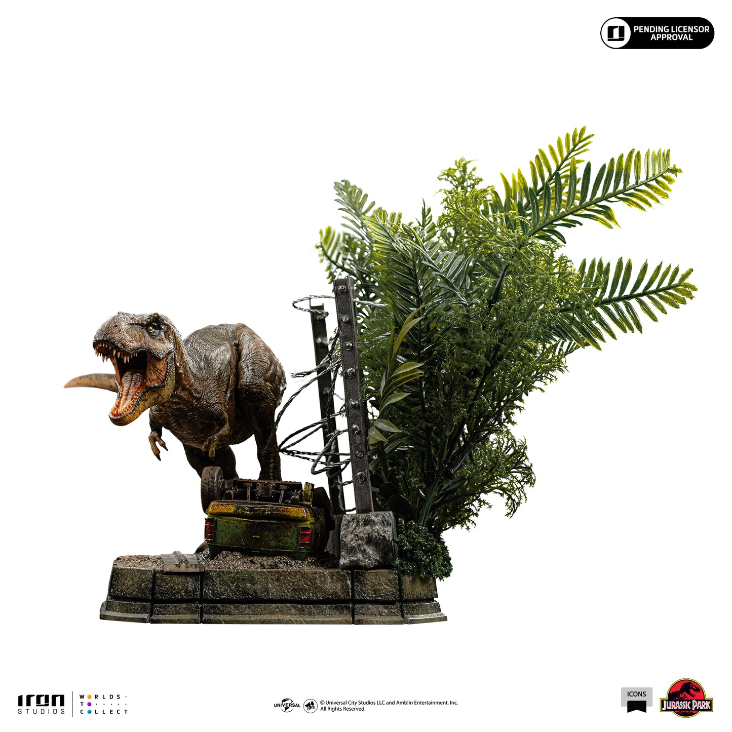 T-Rex Breakout Set A Jurassic Park Non-Scale Statue Pre-order