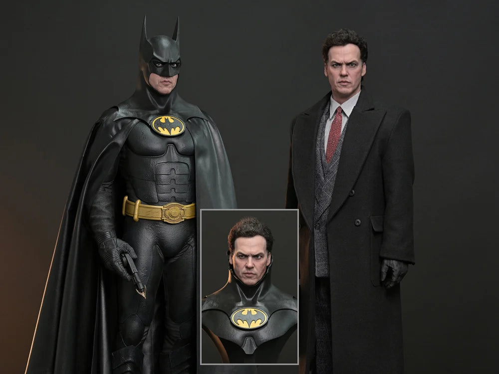 Batman and Bruce Wayne Batman Returns Dual Version 1/3 Scale Statue and Bust Pre-order