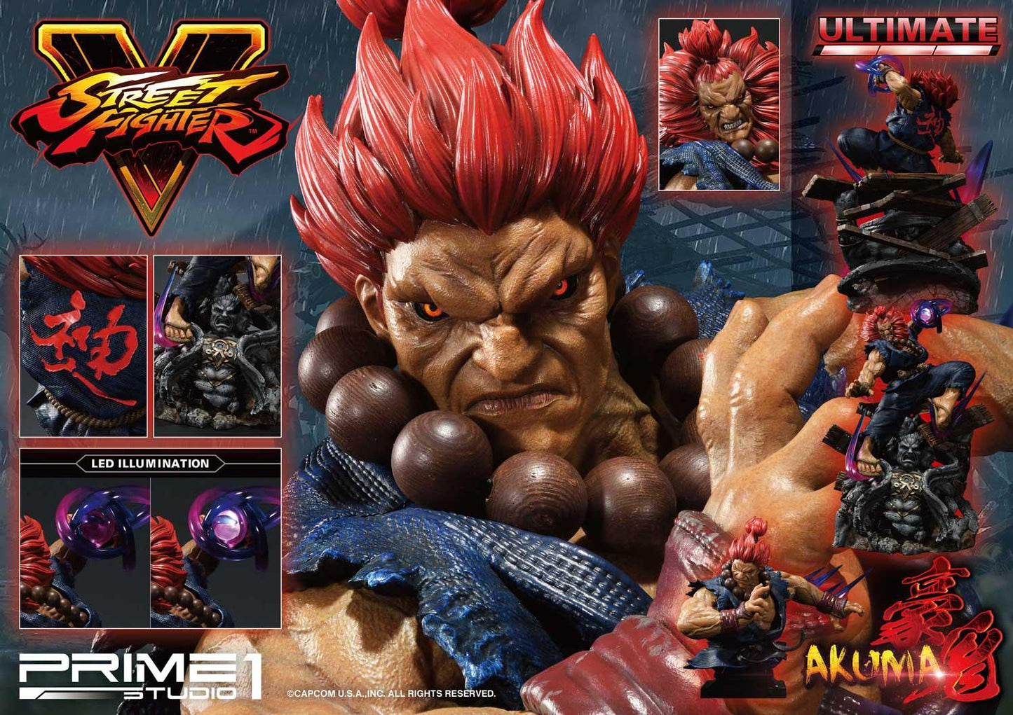 Akuma Ultimate Version Street Fighter V 1/4 Scale Statue
